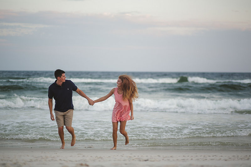 Gulf Shores Beach Photographer Surprise Proposal Beach Engagement