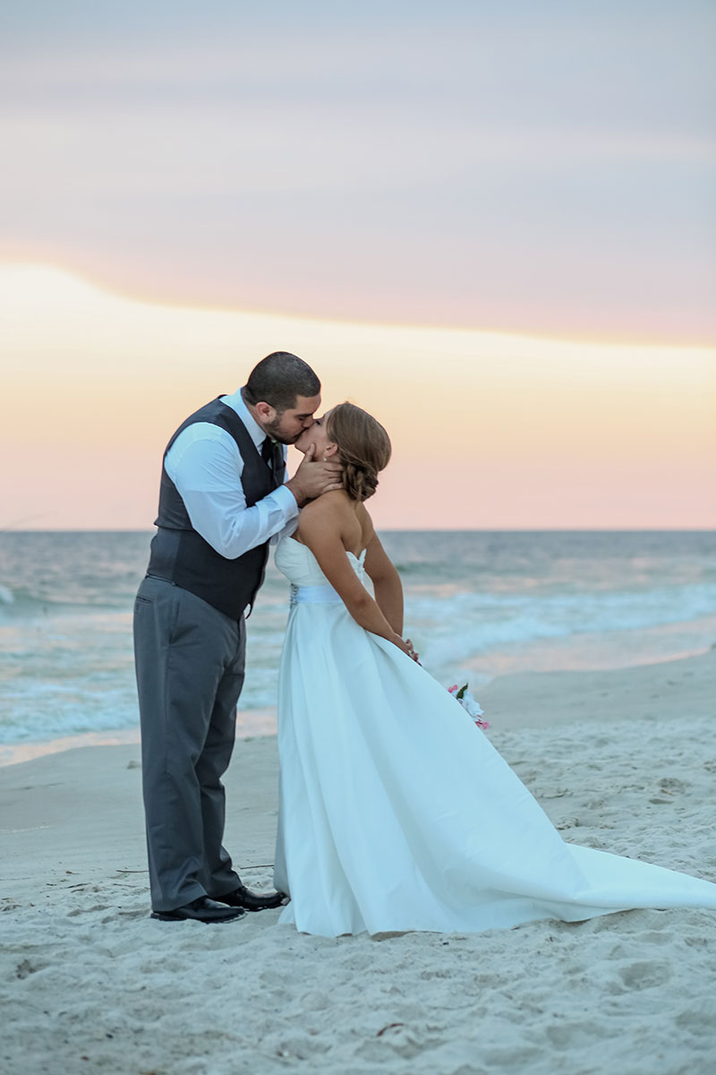 Sunset Wedding Orange Beach Wedding Photography Gulf Shores Wedding Photographer Beach Wedding Pictures