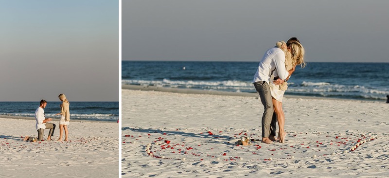 Surprise Proposal Gulf Shores Photographer Engagement Photography Gulf Shores Alabama Photos