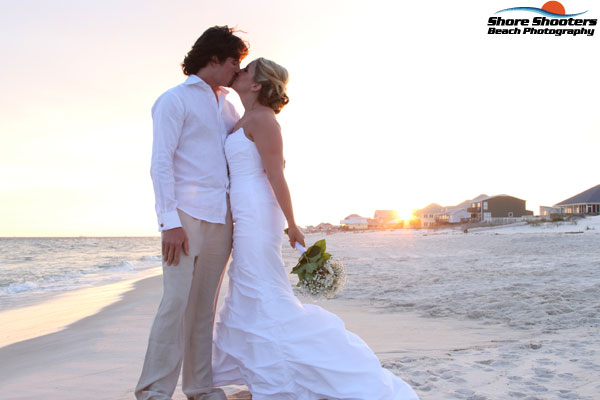 Fort Morgan Wedding Sunset Gulf Shores Photographers
