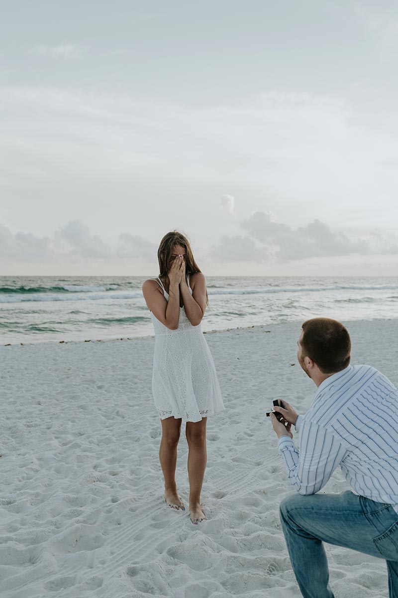 Surprise Proposal Seacrest Beach Photographer 30A Photography Engagement Pictures Seaside Grayton Beach South Walton