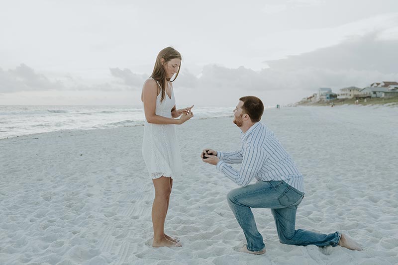 Surprise Proposal Seacrest Beach Photographer 30A Photography Engagement Pictures Seaside Grayton Beach South Walton