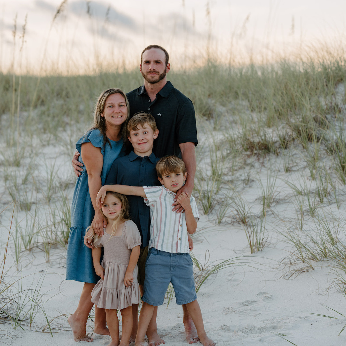 Small family on the beach in Panama City Beach, Florida by Shore Shooters